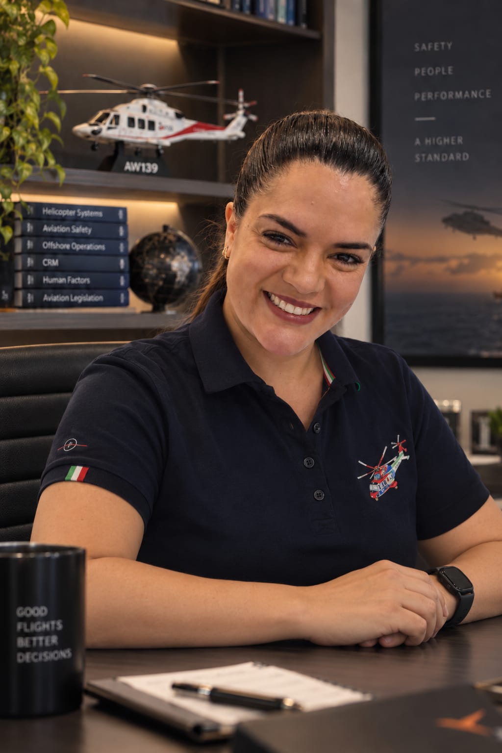 Calistene Coluciuc, instrutora do CALI ICAO